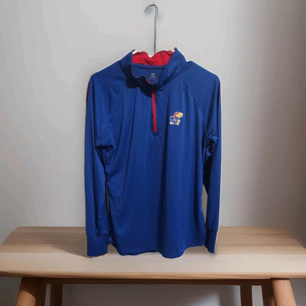 Stadium Athletics Kansas Jayhawks Pullover Mens NCAA Basketball Bill Self SizeXL